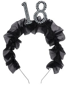 18 År - Pannebånd med Rysjer og Perler