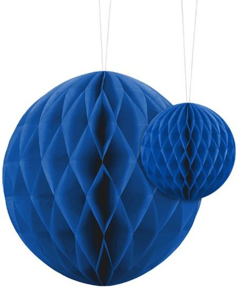 Blå Honeycomb Bold Vælg Størrelse 10-20 cm