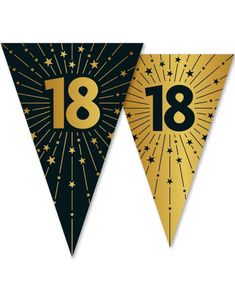 18-års Feiring - 10 Meter Banner med 15 Flagg