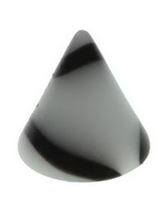 Marmor Spike Hvid - 3 mm Akrylkugle til 1,2 mm stang