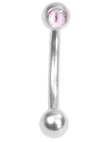 The Eye Pink - 1.2 x 8 mm Øjenbrynspiercing
