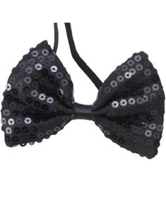 Bow Tie - Sløjfe med Sorte Pailletter