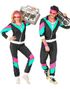Svart 80-talls Grilldress / Treningsdress Unisex Kostyme - Strl XXL