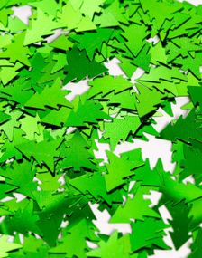 Skinnende Grønne Juletrær Bordkonfetti