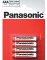4 stk Panasonic AAA Zink Carbon Batterier