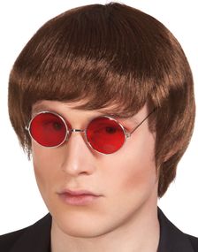 Brun John Lennon / Beatles Inspireret Paryk