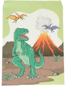 8 stk Jurassic Dino Godteposer i Papir