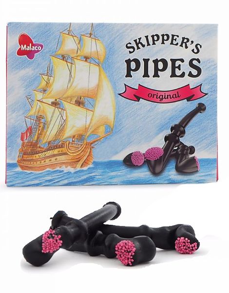 60 stk Skippers Pipes Original / Lakridspibe - Hel Æske