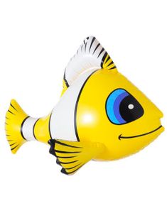 Oppustelig Tropisk Fisk 60 cm - Gul