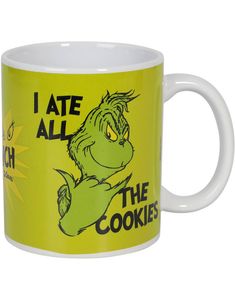 "I Ate All the Cookies" Krus med Grinchmotiv