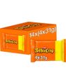 14 Stk 4-Packs Nestle Toffee Crisp - Toffefyldte Chokoladebidder Med Crisp - Hel Kasse 1,73 Kg