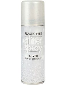 Sølvfarget Glitterspray til Hår 100 ml