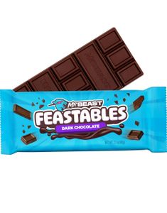 Mr. Beast Feastables Dark Chocolate - Mørk Chokoladebar 60 g (USA Import)