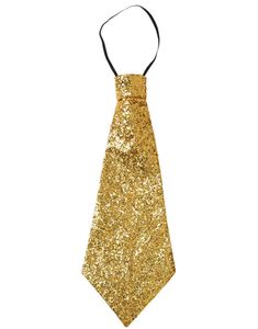Glitrende Guldfarvet Lurex Slips