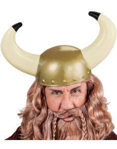 Vikingehjelm med Store Horn