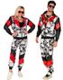  80 Talls Grilldress med Hodeskaller til Voksen - Strl 2XL