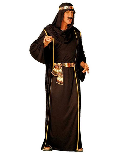 Araber Sheik Kostume - Sort