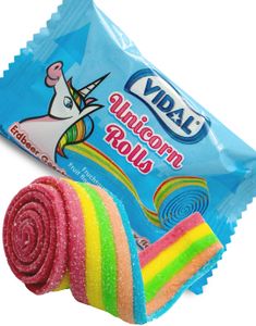 1 stk Vidal Enhjørning Roll Vingummi