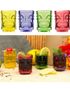 4 stk Tiki Shotglass i Forskjellige Farger