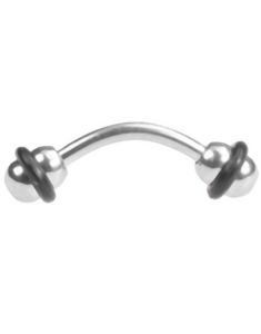 Rubber Dual Bold - 1.2 x 8 mm Øjenbrynspiercing