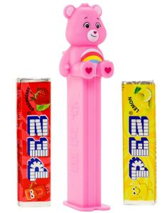 Share Bear - Care Bears Pez-Holder med 2 sk Pez Pakker