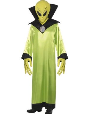 Lord of the Aliens - Komplet Luksuskostume m/Maske - Strl M-XL