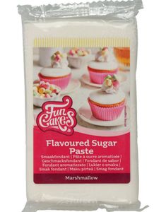 Funcakes Hvit Fondant med Marshmallowsmak 250 gram