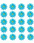 20 stk Blå Dekorasjonsblomster
