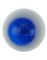 White and Blue Akrylkugle til 1,6 mm Stang