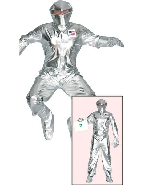Space Suit - Komplet Astronaut Herrekostume