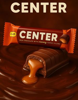 1 stk Cloetta Dubbel Center Mælkechokoladebar med Toffeefyld 50 Gram