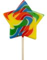 Star Lolly - Stor Stjerneformet Slikkepind - Candy Realms 125 Gram