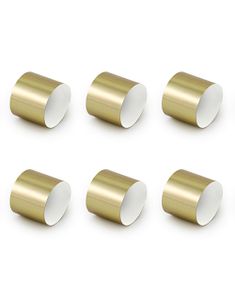 10 stk Guldfarvet Papir Ringe til Servietter