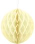 Lys Gul Honeycomb Ball Vælg Størrelse 10-40 Cm