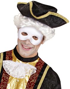 Hvid Phantom Øjenmaske