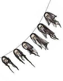 Guirlander med Kranier 150 cm