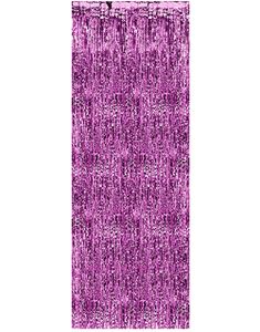 Lilla Metallisk Dørforhæng 250x90 cm