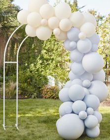Nude og Blå Ballongbuesett