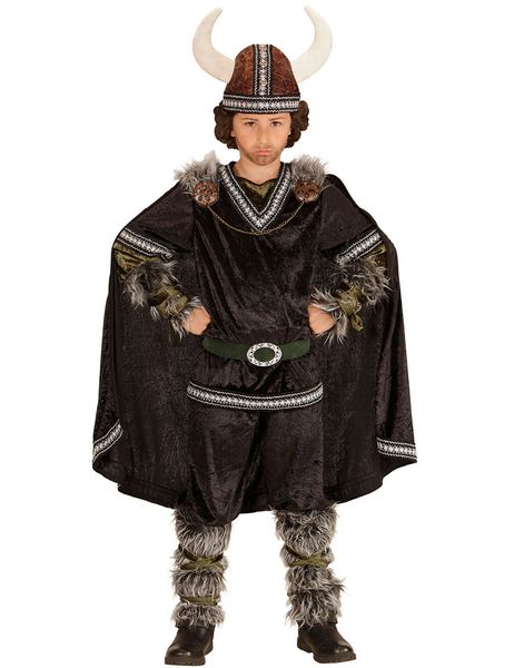Herskende Viking - Komplet Børnekostume med Hat