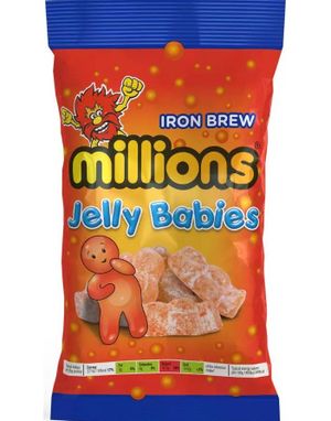 Millions Jelly Babies med Smak av Iron Brew 180g