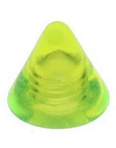 Gul Spike - 3 mm Akrylkugle til 1,2 mm stang