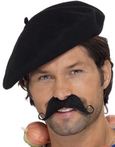 Sort Beret Hat