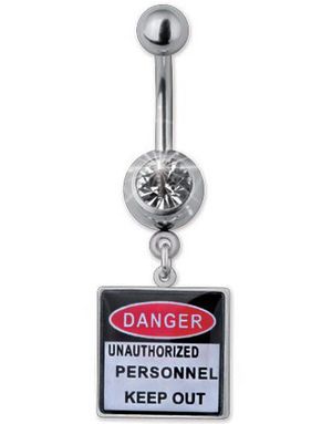 Danger Navlepiercing