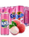 12 stk. Fanta Lychee / Kærlighedsfrugt Smag 320 ml (Malaysia) - Hel Ramme