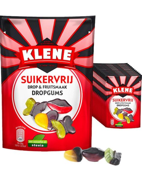 12 stk Klene Myke Lakris og Vingummi-Biter - Hel Eske 1,32 kg