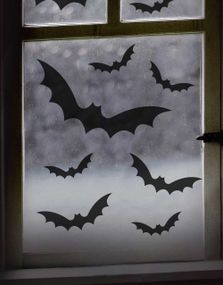 11 stk Flaggermus Klistremerker - Fright Night