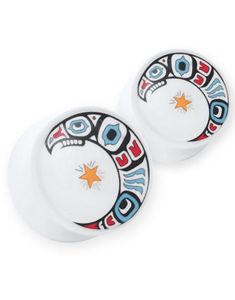 Turkish Moon - Hvid Piercing Plug