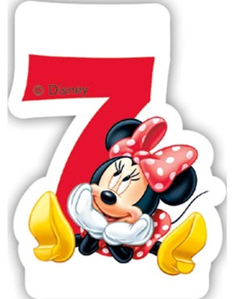 Disney Kagelys med Minnie Mouse med 7 Tal