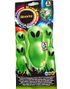 5 stk Ballonger med LED Lys - Stor Grønn Alien -illoms