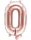 Tallet 0 - Rosenguldfarvet JUMBO Folieballon 86 cm